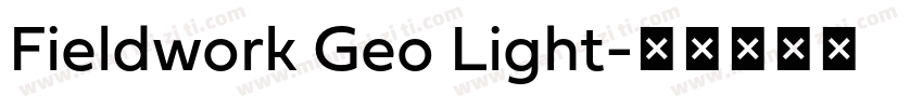 Fieldwork Geo Light字体转换